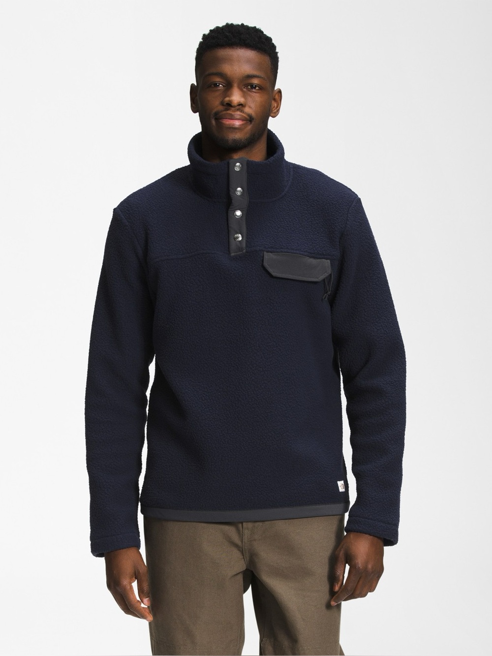 The North Face Men's Black Cragmont 1/4 Snap Pullover Jacket Size Large
